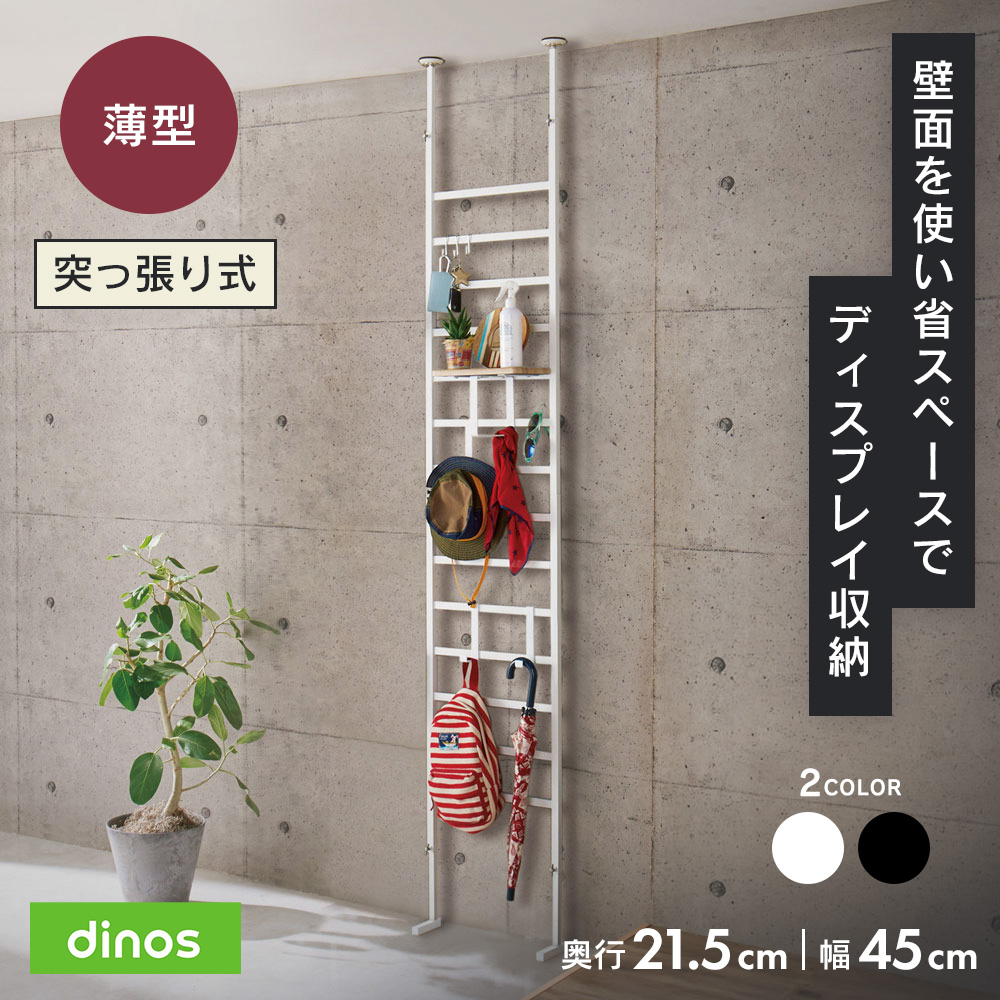 dinos（ディノス） ハンガーラック 薄型 ワードローブ ブルックリン風