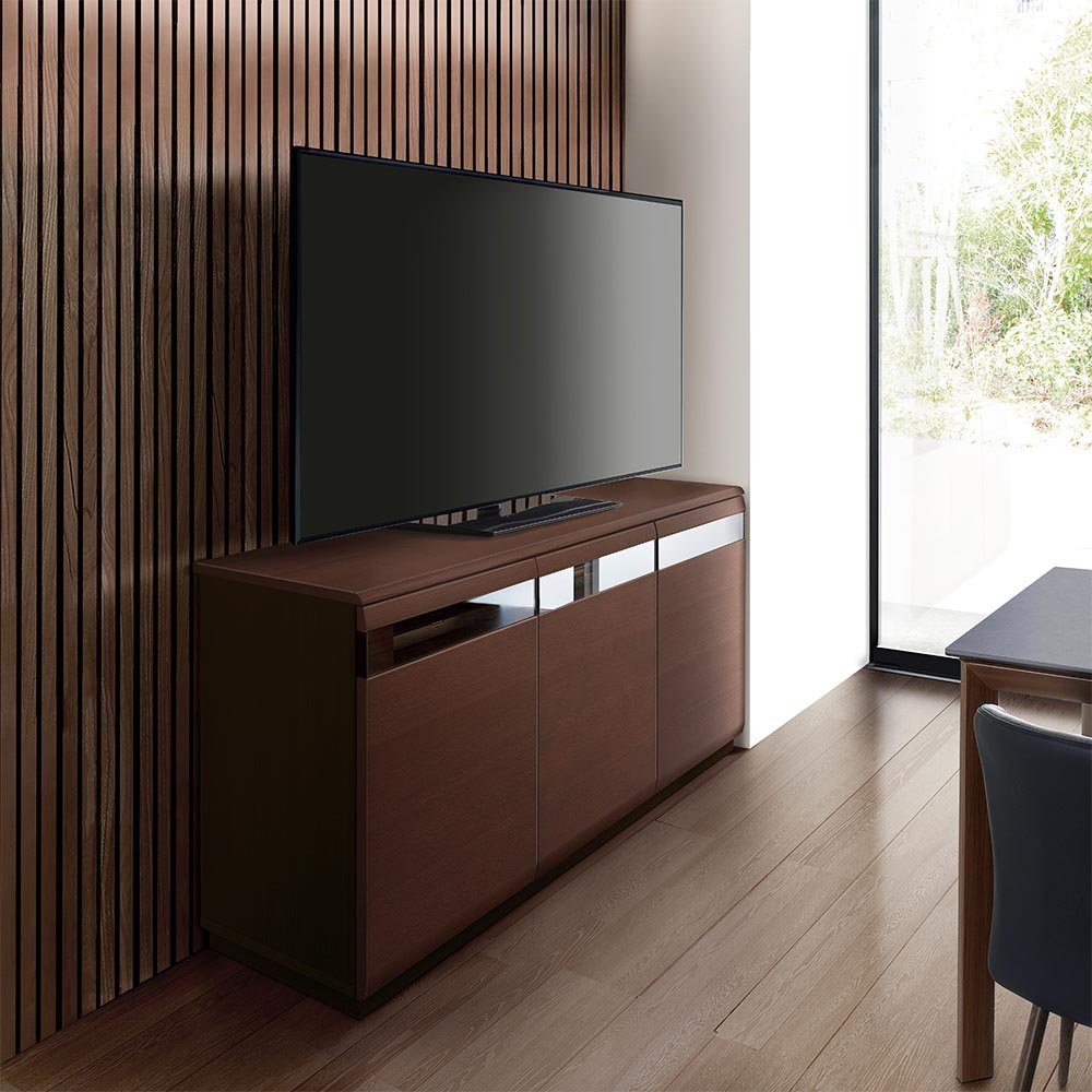 dinos テレビ台 dinos ハイタイプテレビ台 幅150高さ75cm 【オーク材アール