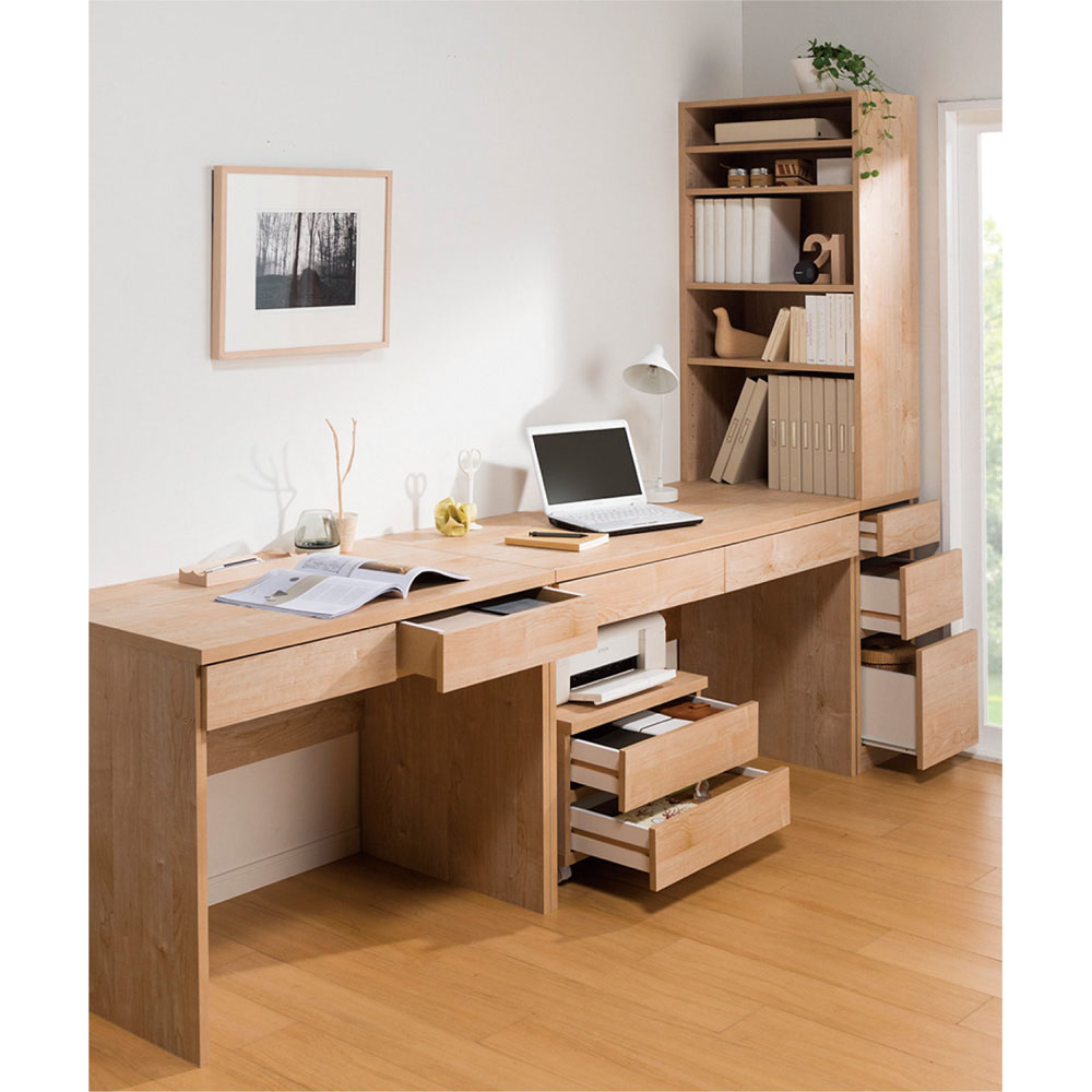 dinos（ディノス） 天然木調 配線すっきりデスクシリーズ サイドラック