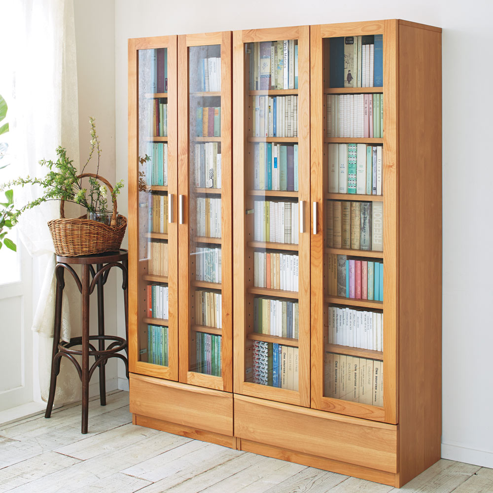 ★11月1日まで掲載★dinos 　ディノス　ガラス　本棚 　可動棚付き dinos ディノス ダークブラウン ガラス 本棚 可動棚付き dinos 本棚