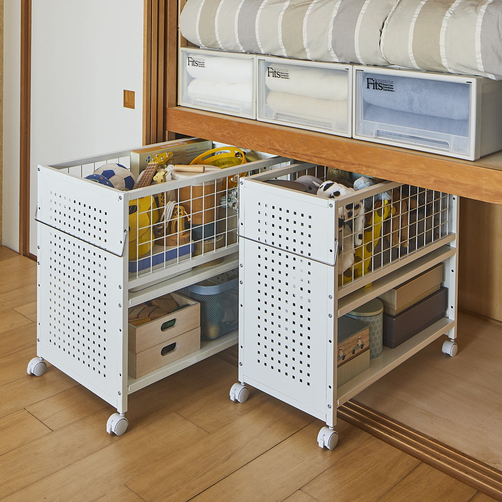 dinos（ディノス） 片付けラクラク！頑丈押し入れ収納ワゴン 幅35cm