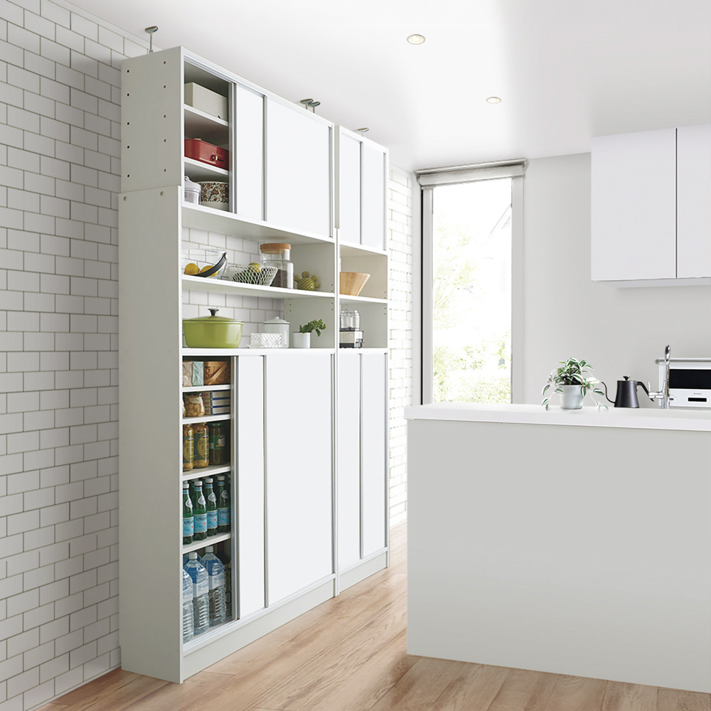 dinos（ディノス） 狭いキッチンでも置ける突っ張り式 薄型引き戸