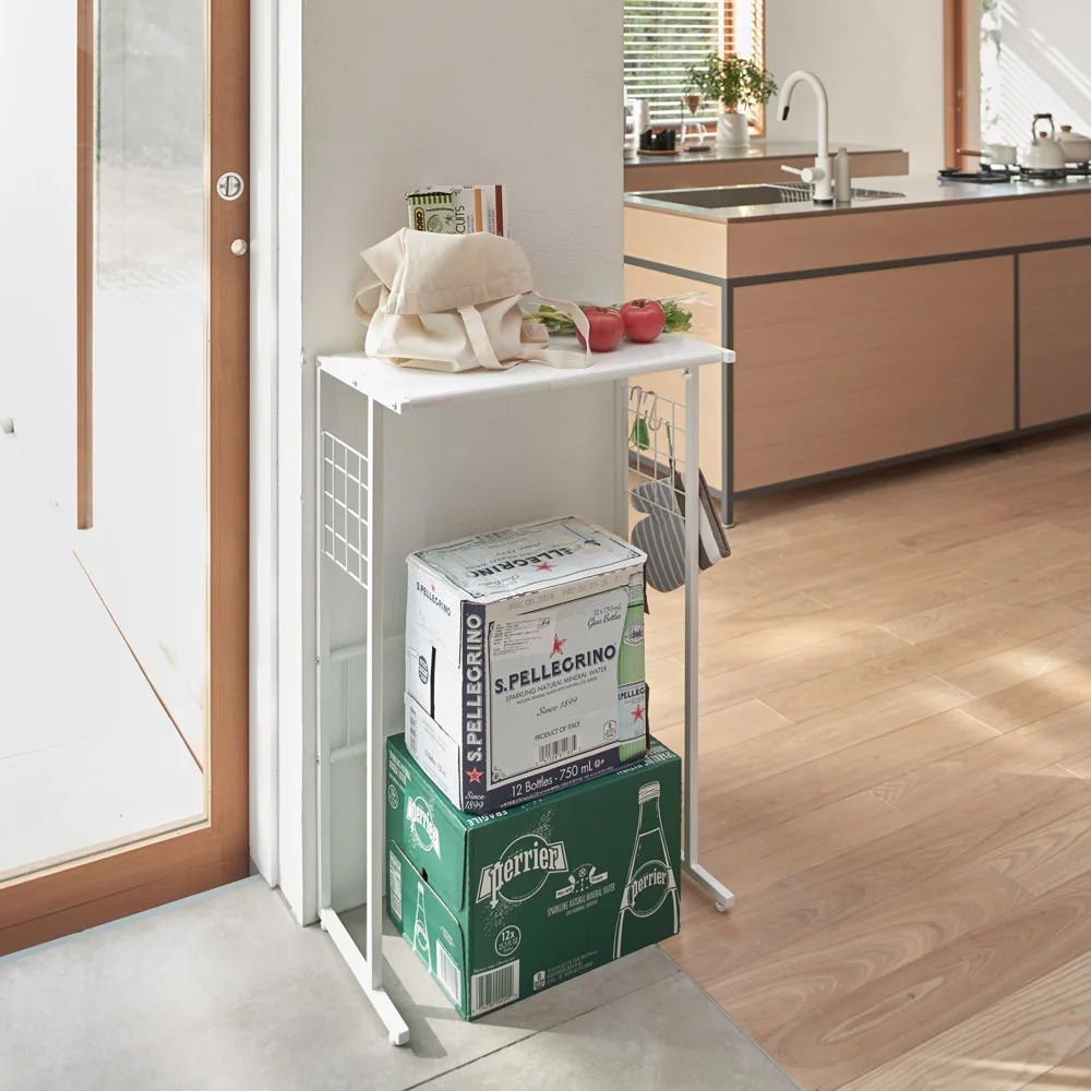 dinos（ディノス） 幅が伸縮するキッチン作業台ラック 奥行30cm 幅30cm