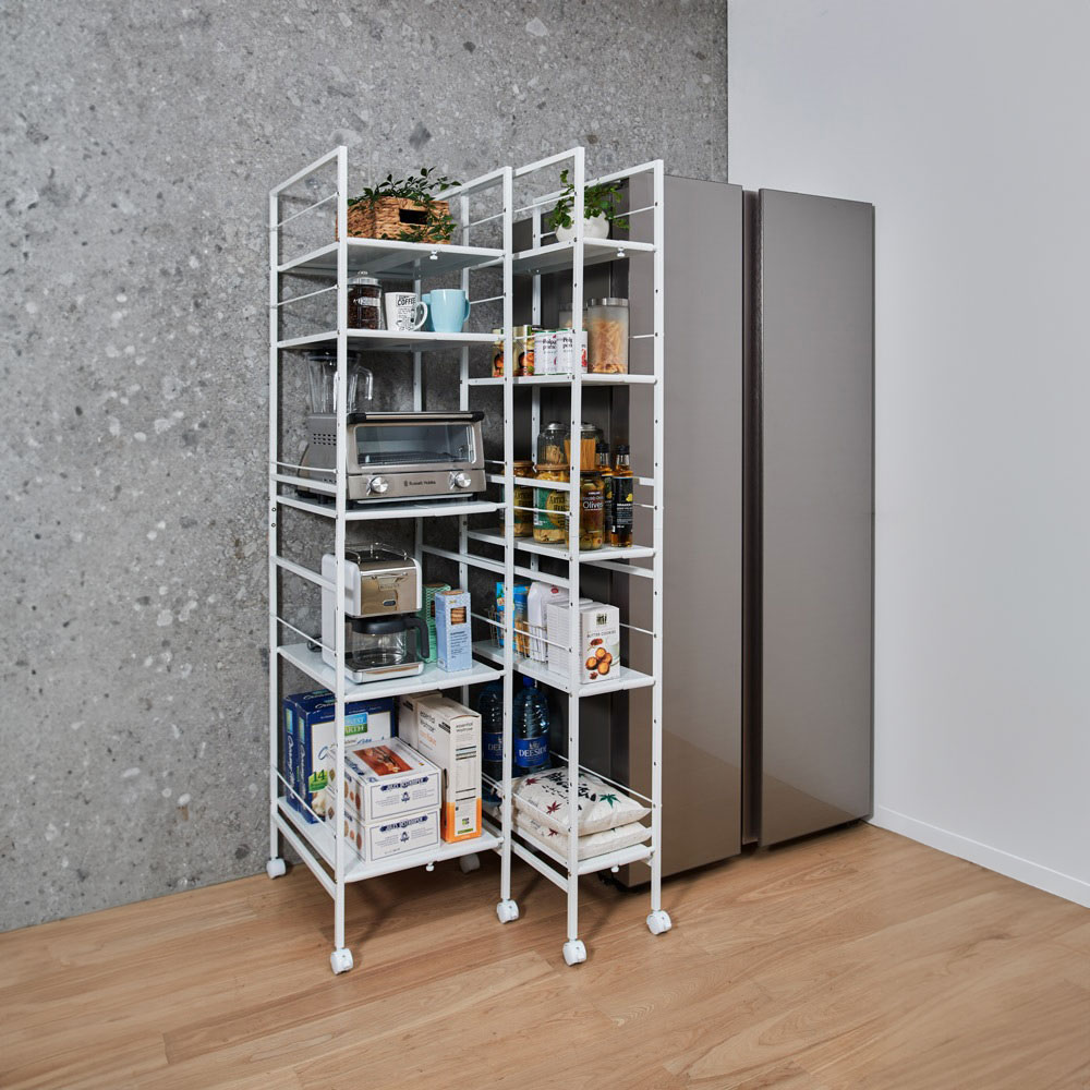 dinos（ディノス） 幅が伸縮するすき間ラック スリムタイプ 幅17.5cm