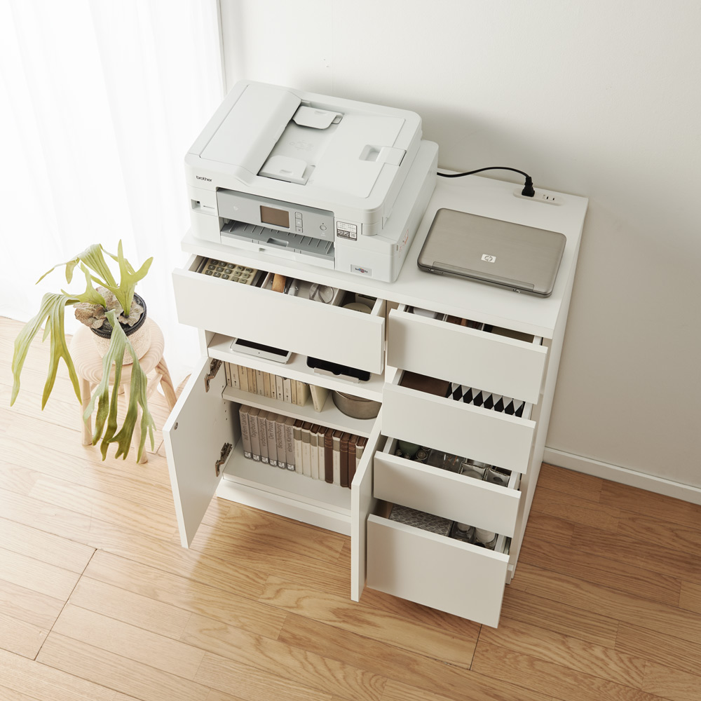 dinos（ディノス） 背面にルーターをひとまとめ！リビング収納