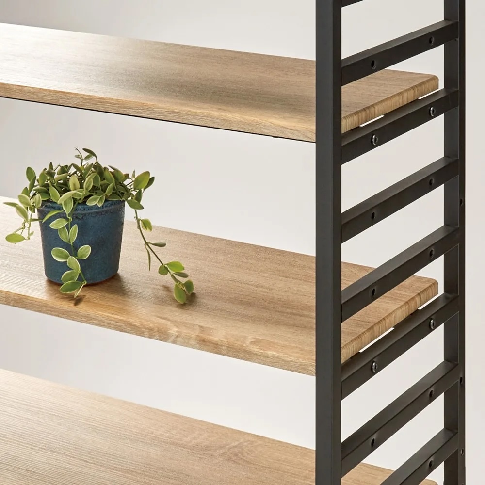 ★【美品】リビング壁面収納 システム収納 ブルックリン風突っ張りラック軽量ラック ☆【美品】リビング壁面収納 システム収納 ブルックリン風突っ張り