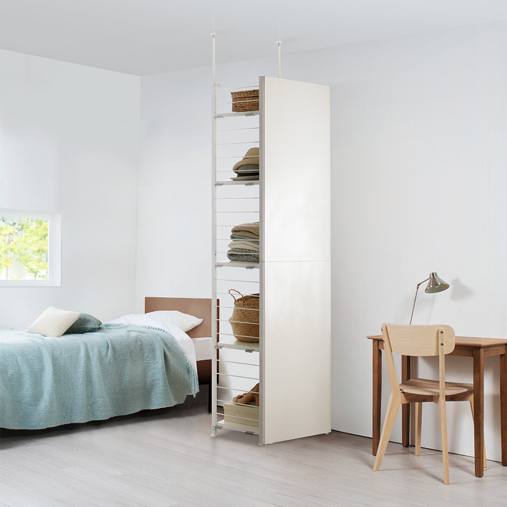 dinos（ディノス） ホワイト間仕切り収納 棚5段タイプ 幅60cm リビング