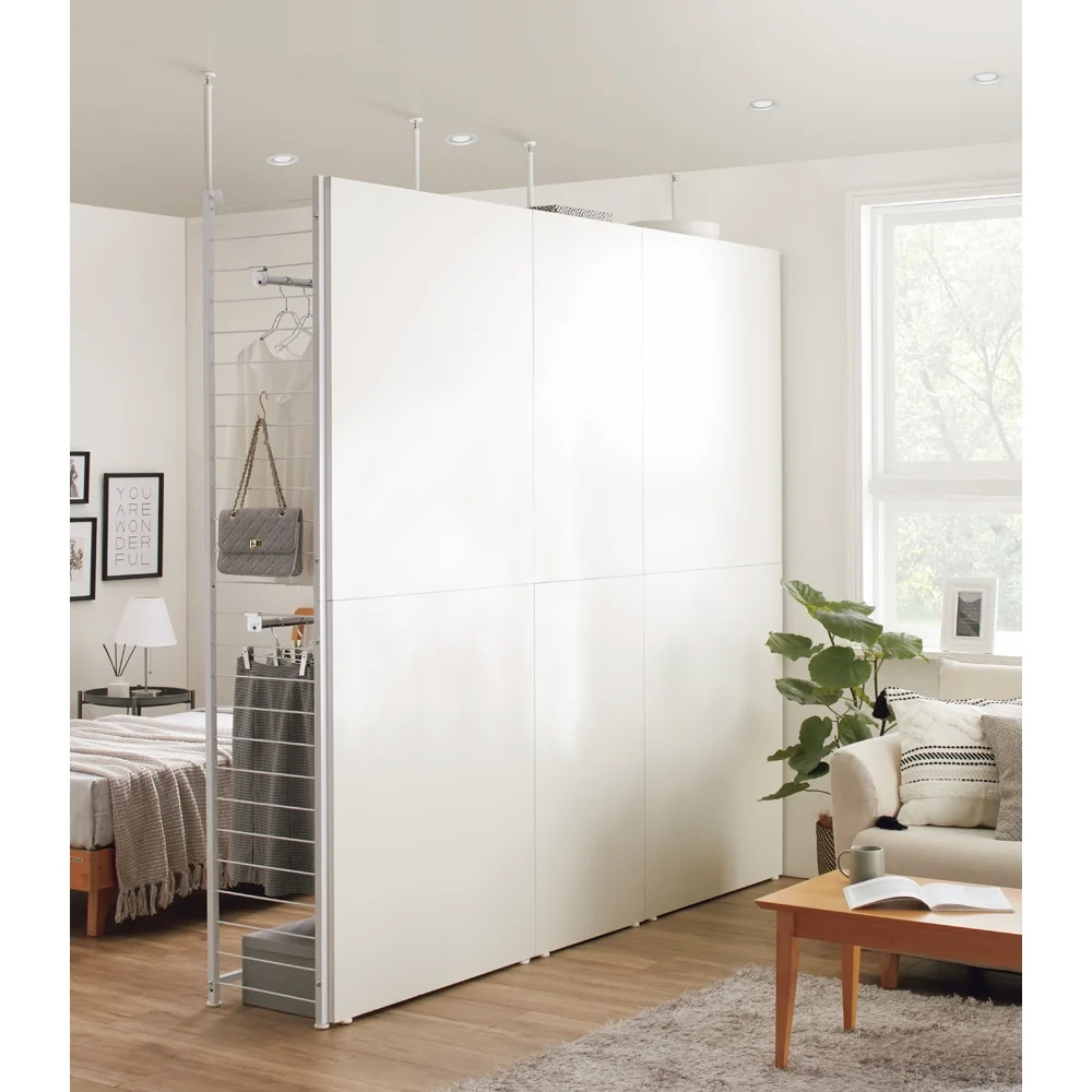 ディノス パーテーション3連 dinos（ディノス） ホワイト間仕切り収納 棚タイプ・連結用 幅58cm