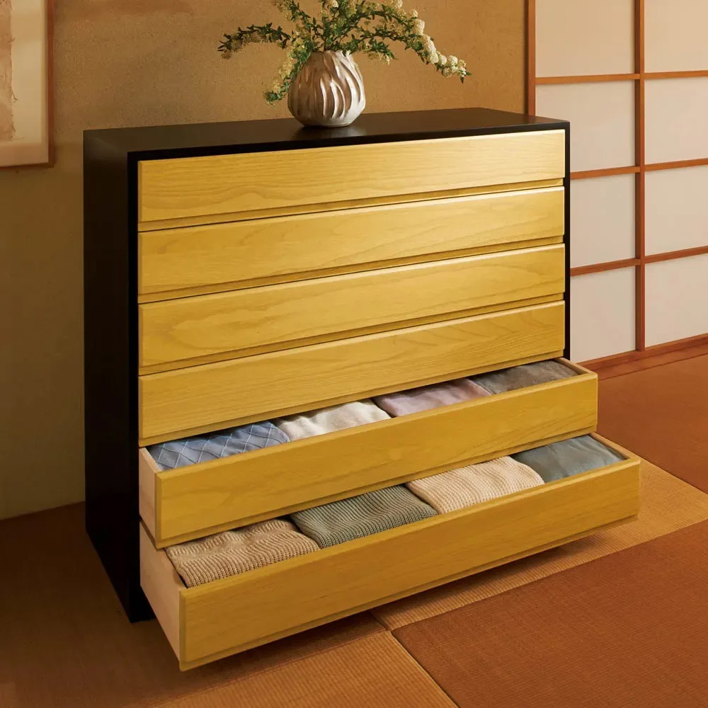 dinos（ディノス） 和モダン桐箪笥 衣類収納6段 衣類収納 タンス