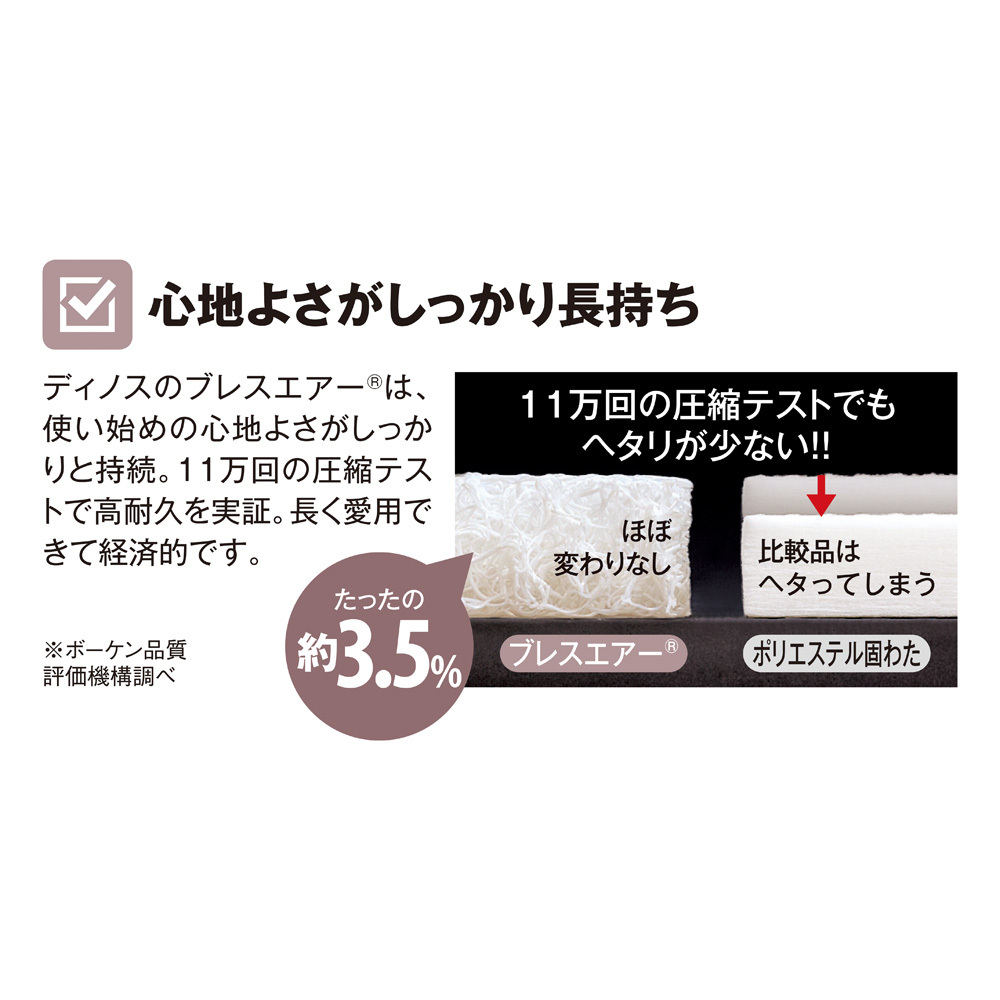 国産NEW ベッド 寝具 布団 マットレス シングル シングル(ブレスエアー(R)リュクス マットレス) 614784 ディノス PayPayモール店 - 通販 - PayPayモール 人気絶頂