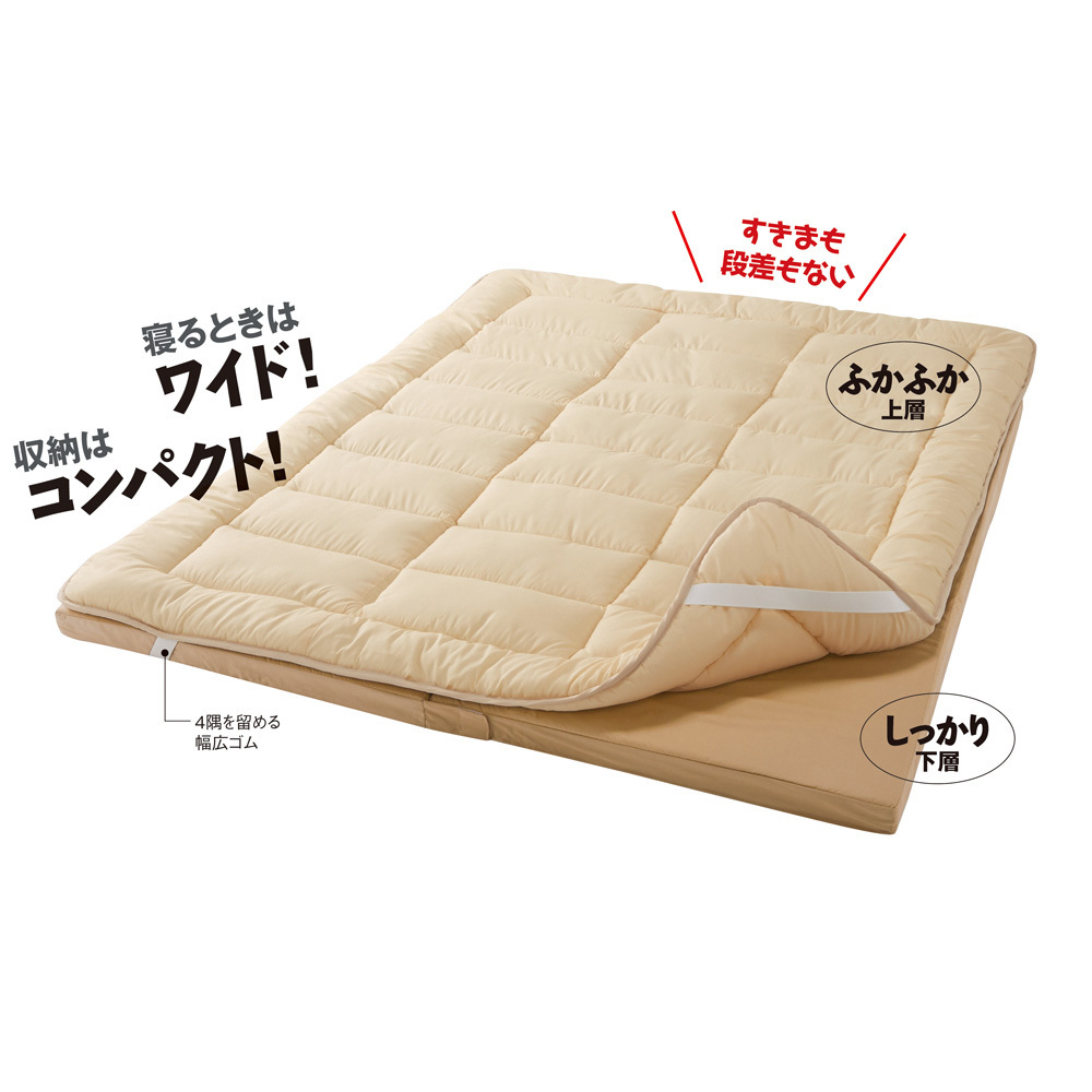 そんなお ベッド ファミリー敷布団 幅240ｃｍ ディノス Paypayモール店 通販 Paypayモール 寝具 布団 毛布 敷布団 厚さ13cm さらにボリューム 抗菌コンパクト ワイド でピタリと Www Blaskogabyggd Is