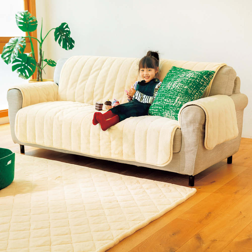 dinos（ディノス） ソファカバー ソファー 2人掛け 二人用 アームレス