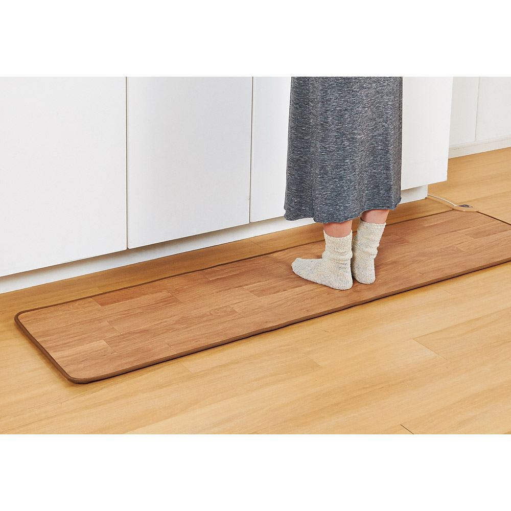 dinos（ディノス） ≪約45×240cm≫ ホットキッチンマット 木目柄 季節