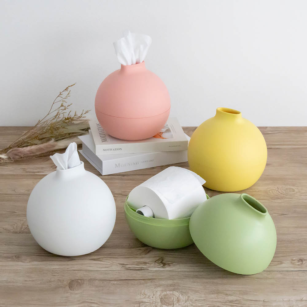 ピスタチオ ペーパー ティッシュ おしゃれ かわいい 丸 日本製