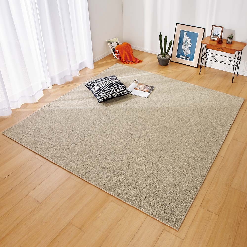 dinos（ディノス） ≪約200×200cm≫ ウール100％ラグ カーペット ラグ