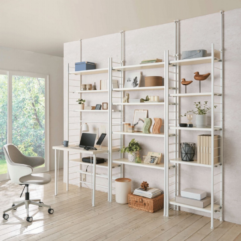 dinos（ディノス） 突っ張り式高さ調節シリーズ シェルフラック 幅60