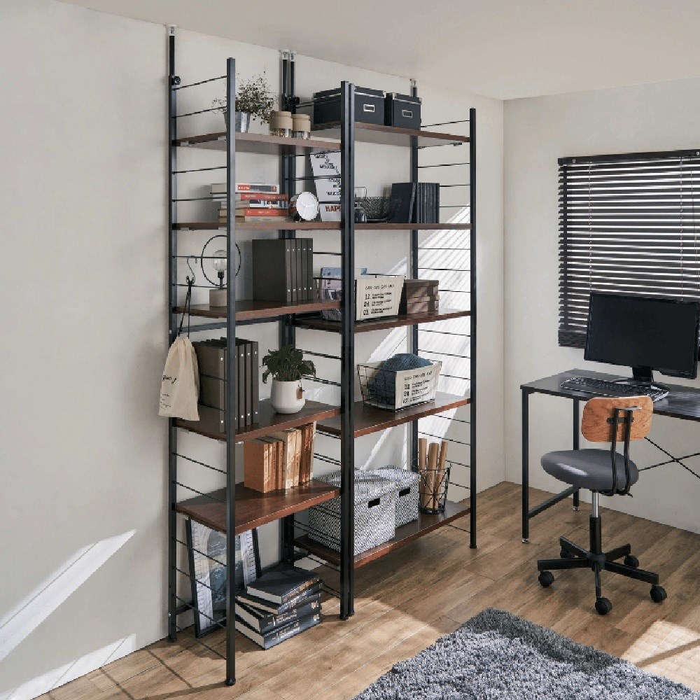 dinos（ディノス） 突っ張り式高さ調節シリーズ シェルフラック 幅90