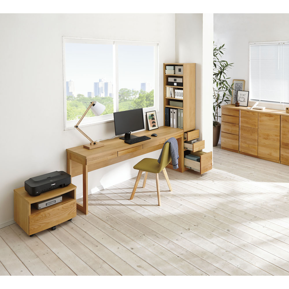 天然木　幅広デスク　dinos　幅150 奥行選べるデスクシリーズ デスク単品 幅150cm・奥行70cm 通販 - ディノス