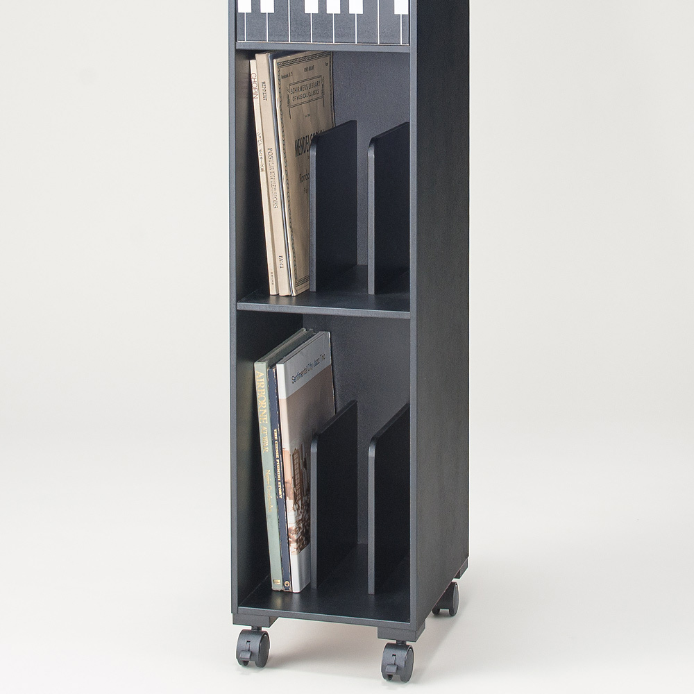 dinos（ディノス） 鍵盤柄ピアノ下楽譜キャビネット ハイタイプ 子供