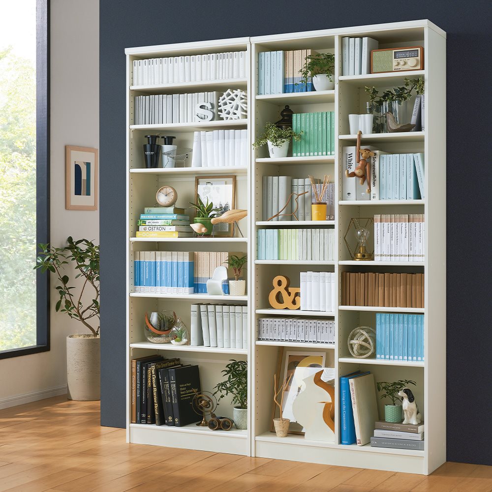 dinos（ディノス） 棚位置が全て選べるオープン本棚 幅28.5cm高さ200cm