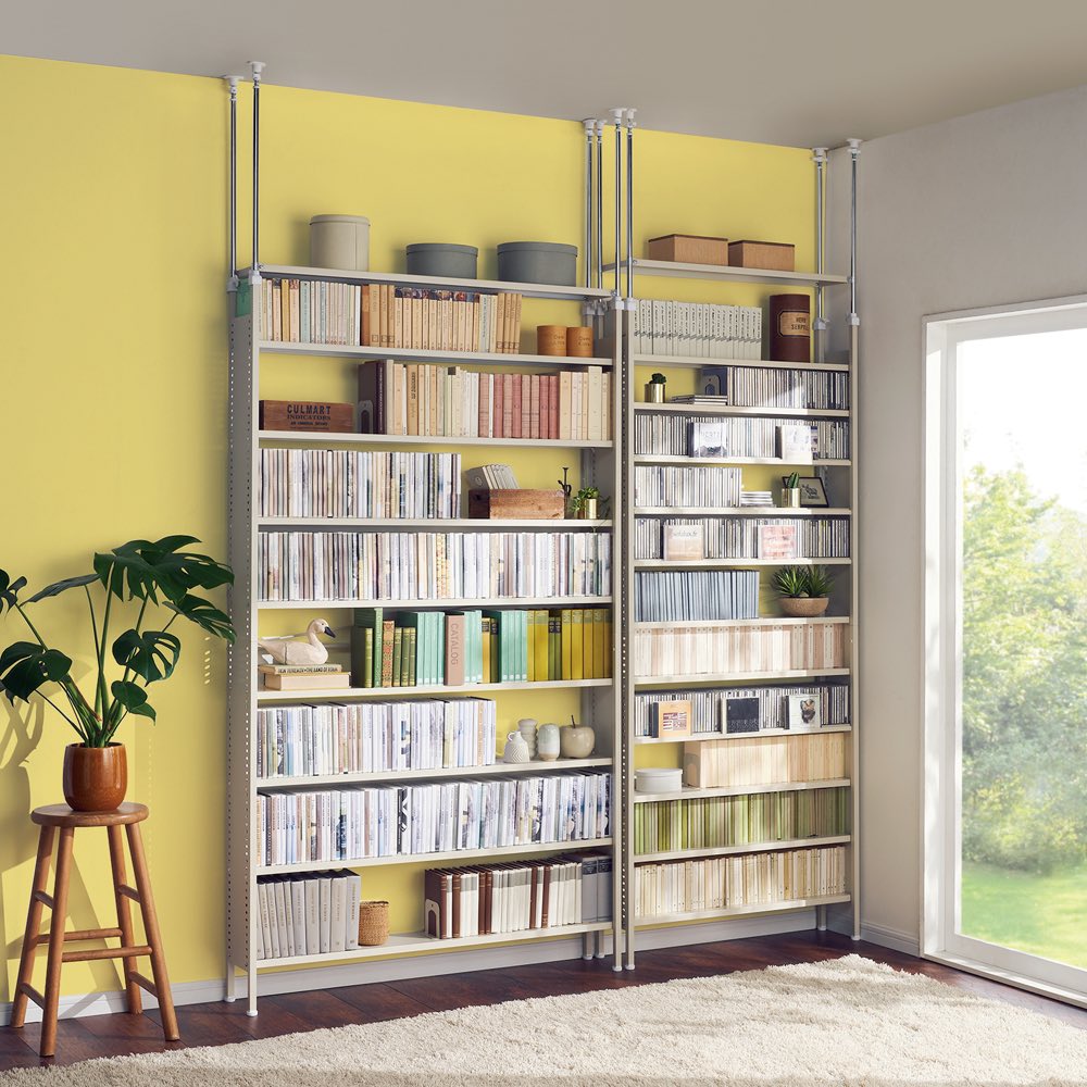 dinos（ディノス） たっぷり収納！スチールラック 突っ張り式 CD用 幅