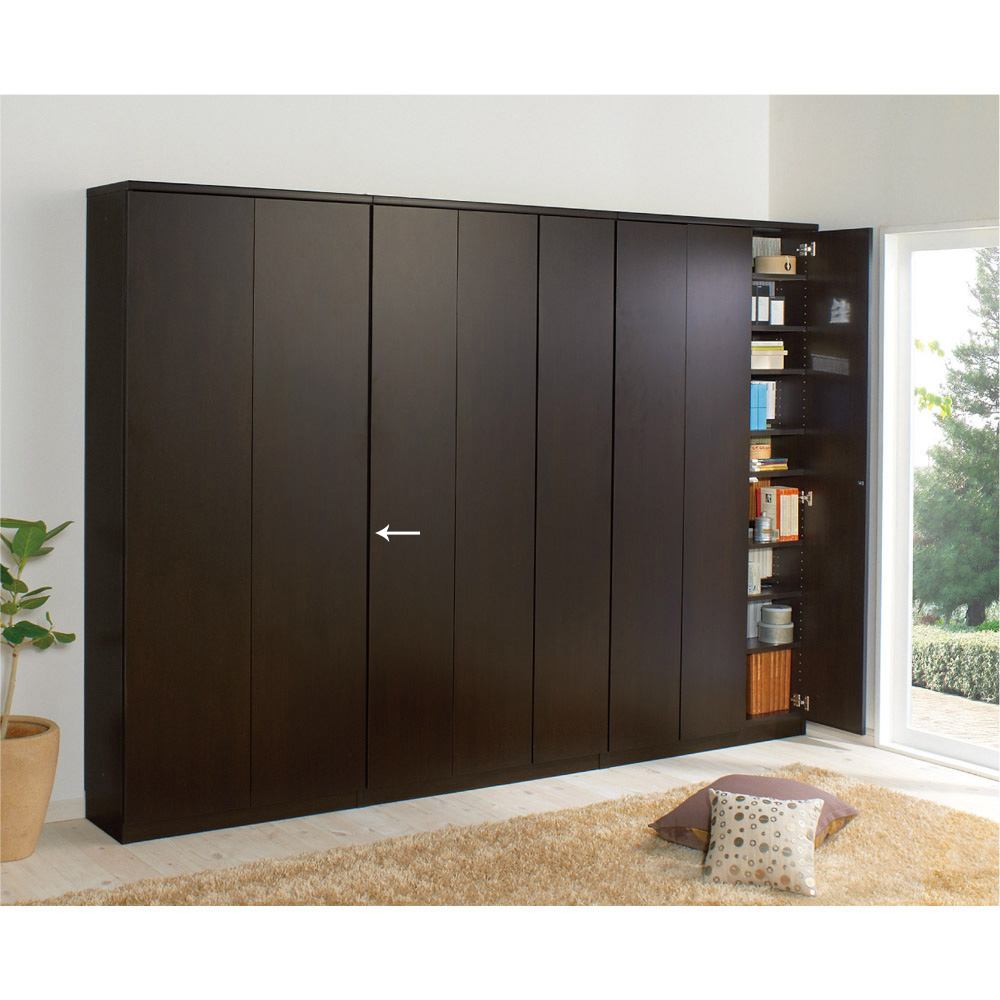 dinos（ディノス） 効率収納できる段違い棚シェルフ ［本体 板扉タイプ