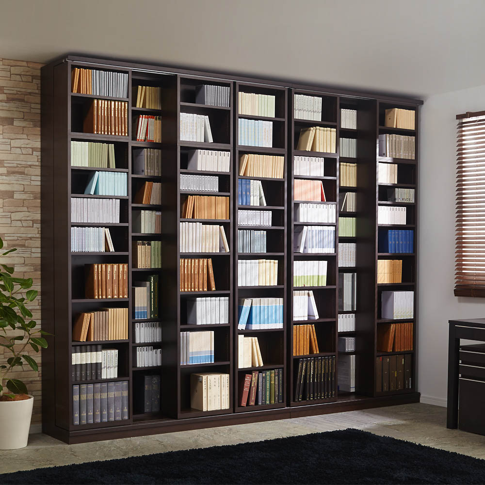 dinos（ディノス） 本格仕様 快適スライド書棚 オープン・上置き付き 4