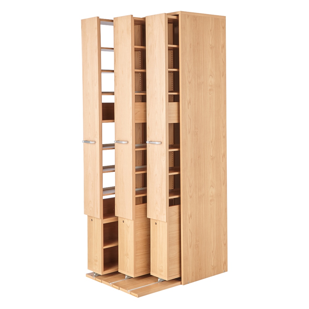 本棚 スライド棚付き 本格仕様 快適スライド書棚 オープン 3列 通販 - ディノス