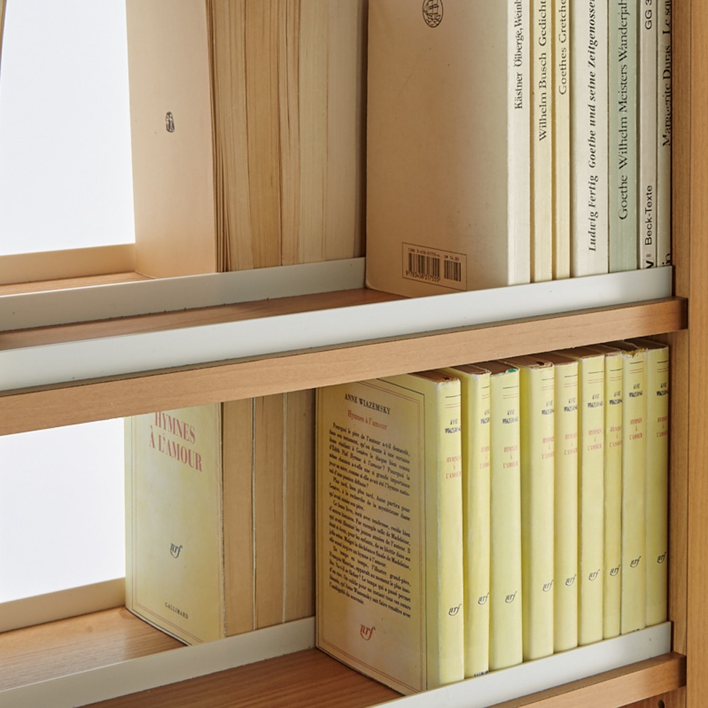 dinos（ディノス） 本格派 スライド収納書棚 書棚 2列・幅73cm 本棚