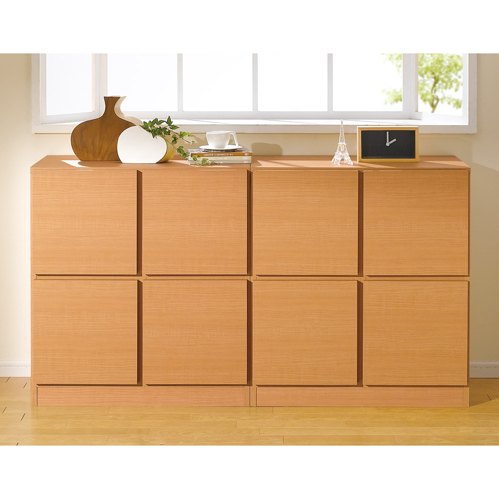 dinos（ディノス） スクエアリビングキャビネット 2段扉＆引き出し