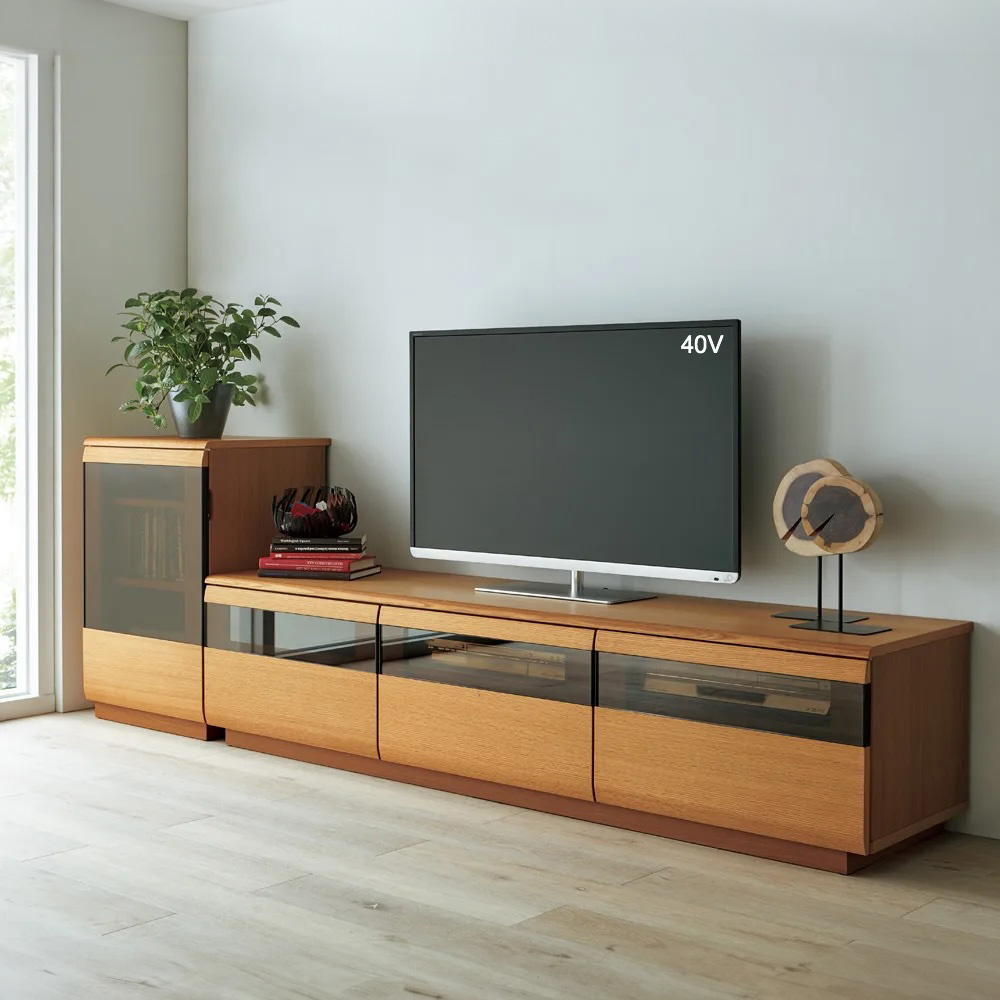 dinos（ディノス） 50 55インチ テレビ台 幅180高さ42cm 【オーク材