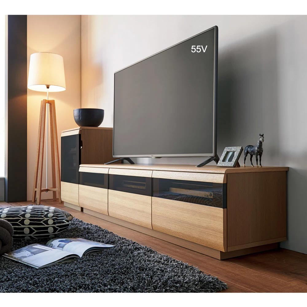 dinos（ディノス） 50 55インチ テレビ台 幅180高さ42cm 【オーク材