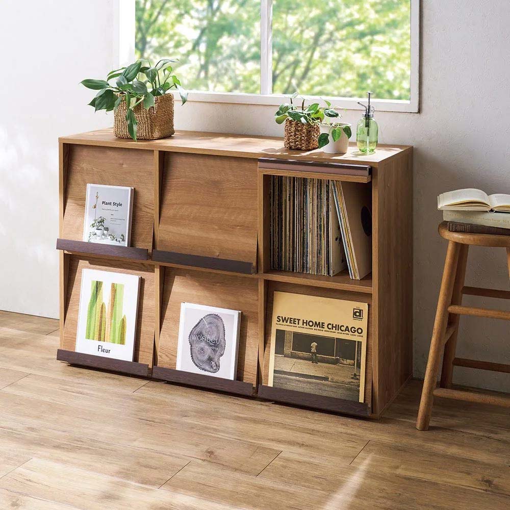 dinos（ディノス） 積み重ねOK！マガレコ ディスプレイラック 3列2段