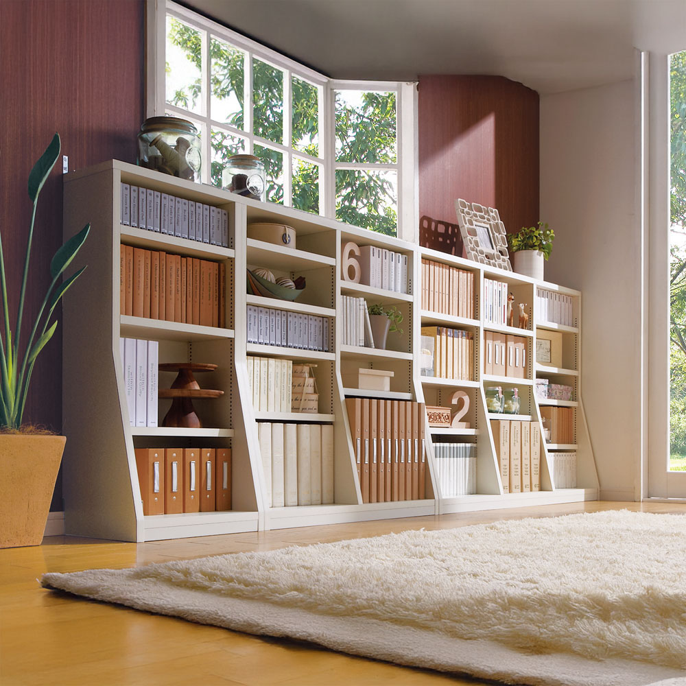 dinos（ディノス） 組立不要 1cmピッチ 薄型窓下収納ラック 幅116cm