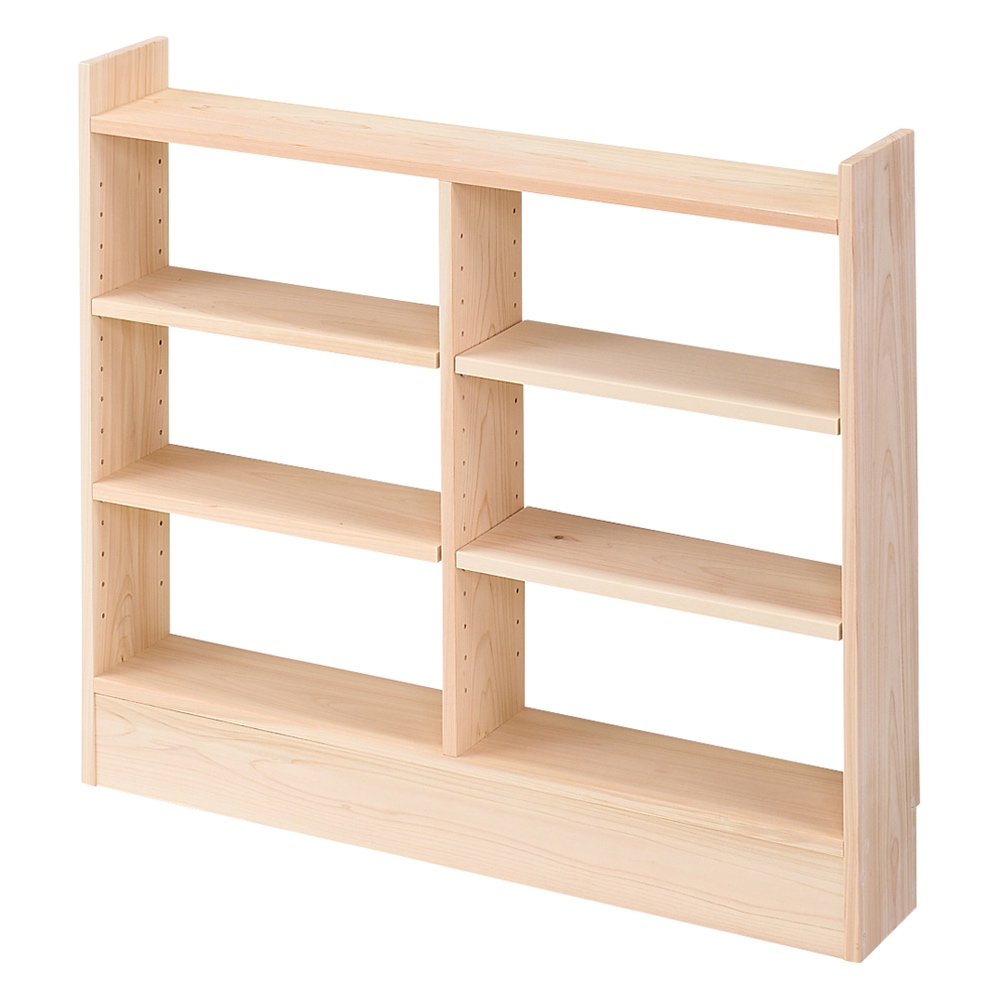 dinos（ディノス） 薄型奥行15cm国産東濃檜の天然木頑丈ラック 幅90cm