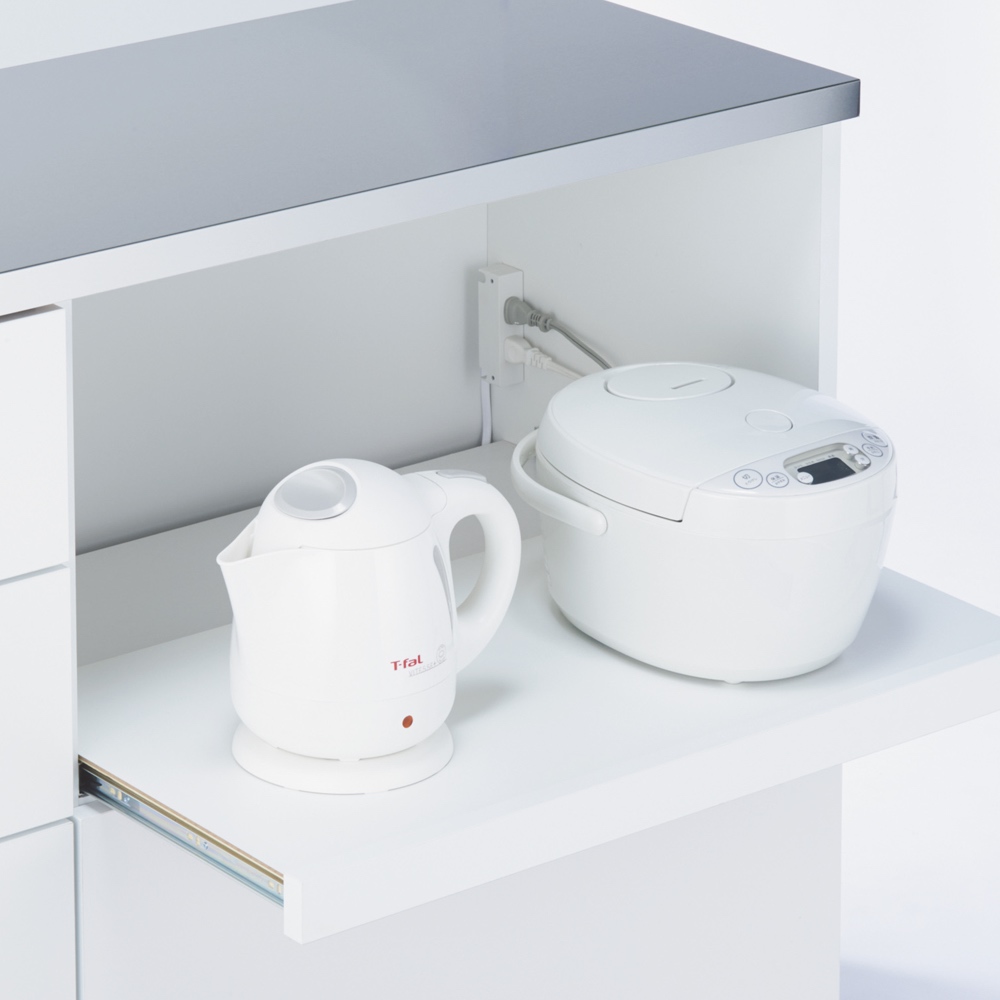 dinos（ディノス） 手元が隠せる間仕切りカウンター 幅120cm キッチン