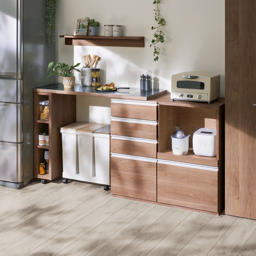 dinos（ディノス） 簡単に幅調節可能！スライド伸長式カウンター幅119