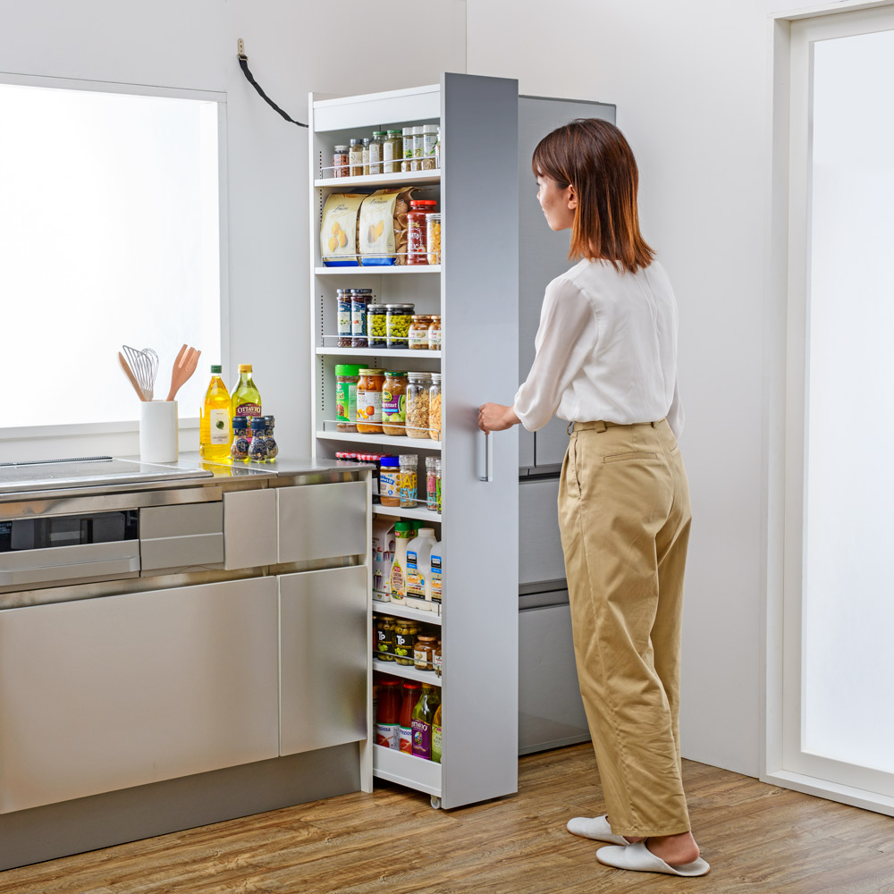 dinos（ディノス） ［幅14奥行45cm］ リバーシブルキッチンすき間収納