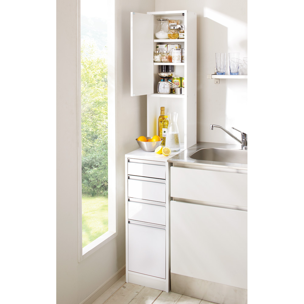 dinos（ディノス） ［幅30奥行55高さ180cm］水ハネに強いキッチン隙間