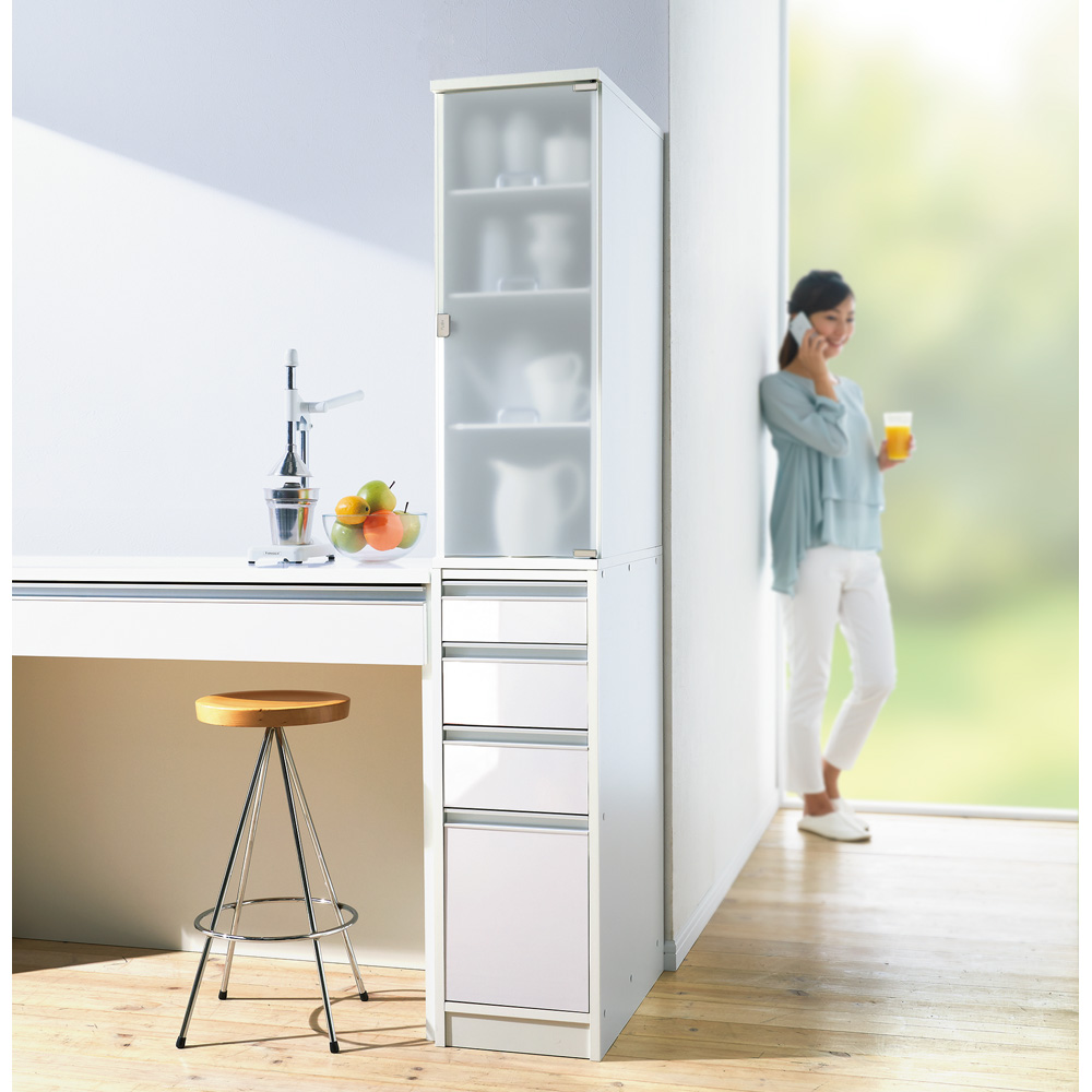 dinos（ディノス） ［幅30奥行55cm］ アクリル扉付きキッチンすき間