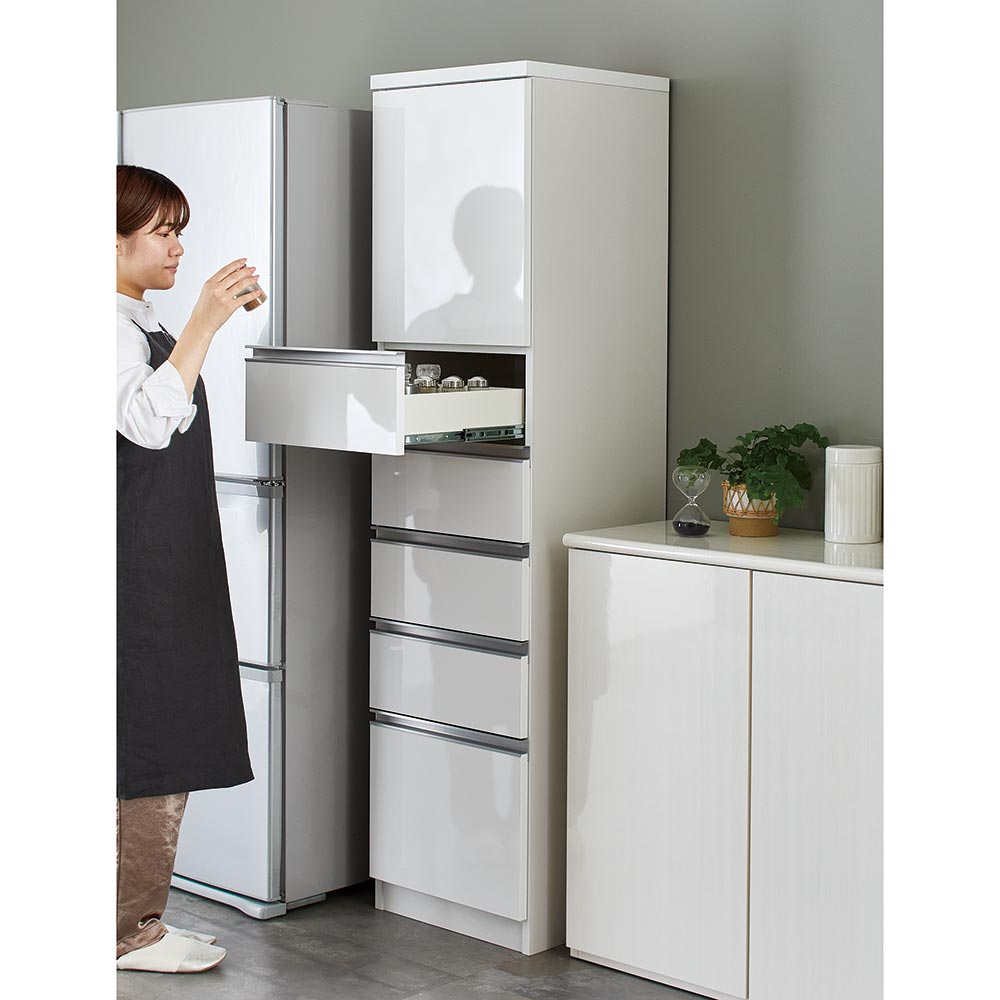 dinos（ディノス） ［幅45奥行45高さ178cm］キッチンすき間収納