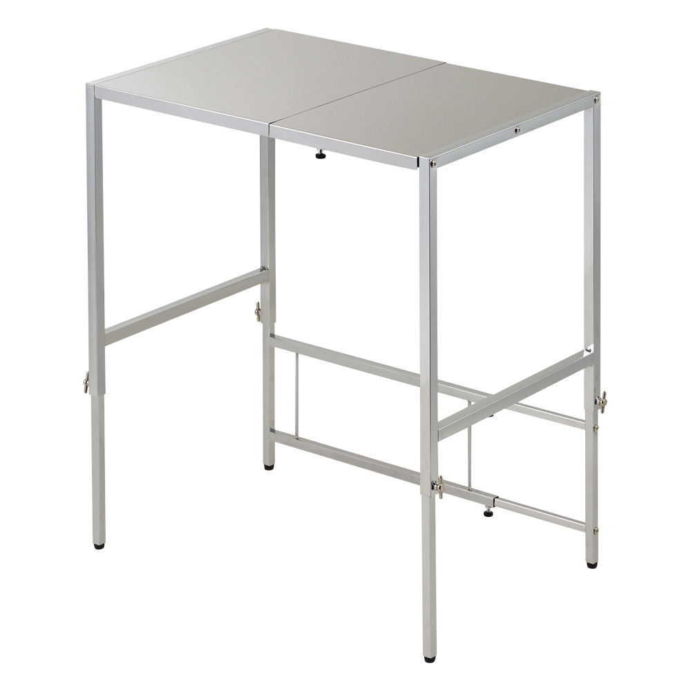 dinos（ディノス） 幅と高さが伸縮できるステンレス作業台 幅46-75cm