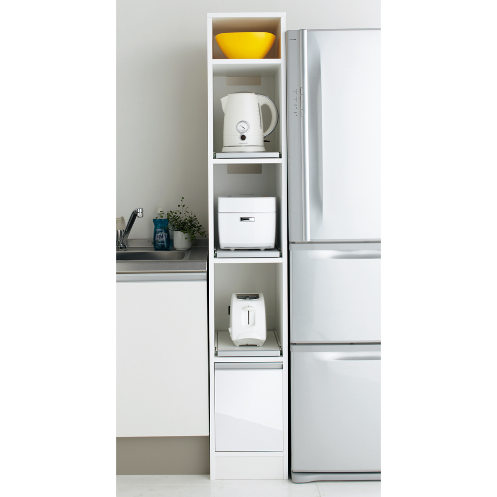 dinos（ディノス） 奥行スリム 幅が選べる 省スペース家電収納庫 幅