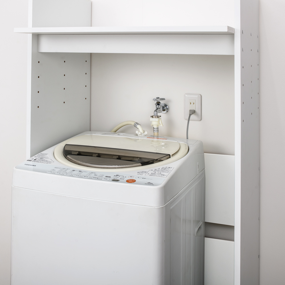 dinos（ディノス） 段差対応 ラック 収納 ドラム式洗濯機 壁面収納