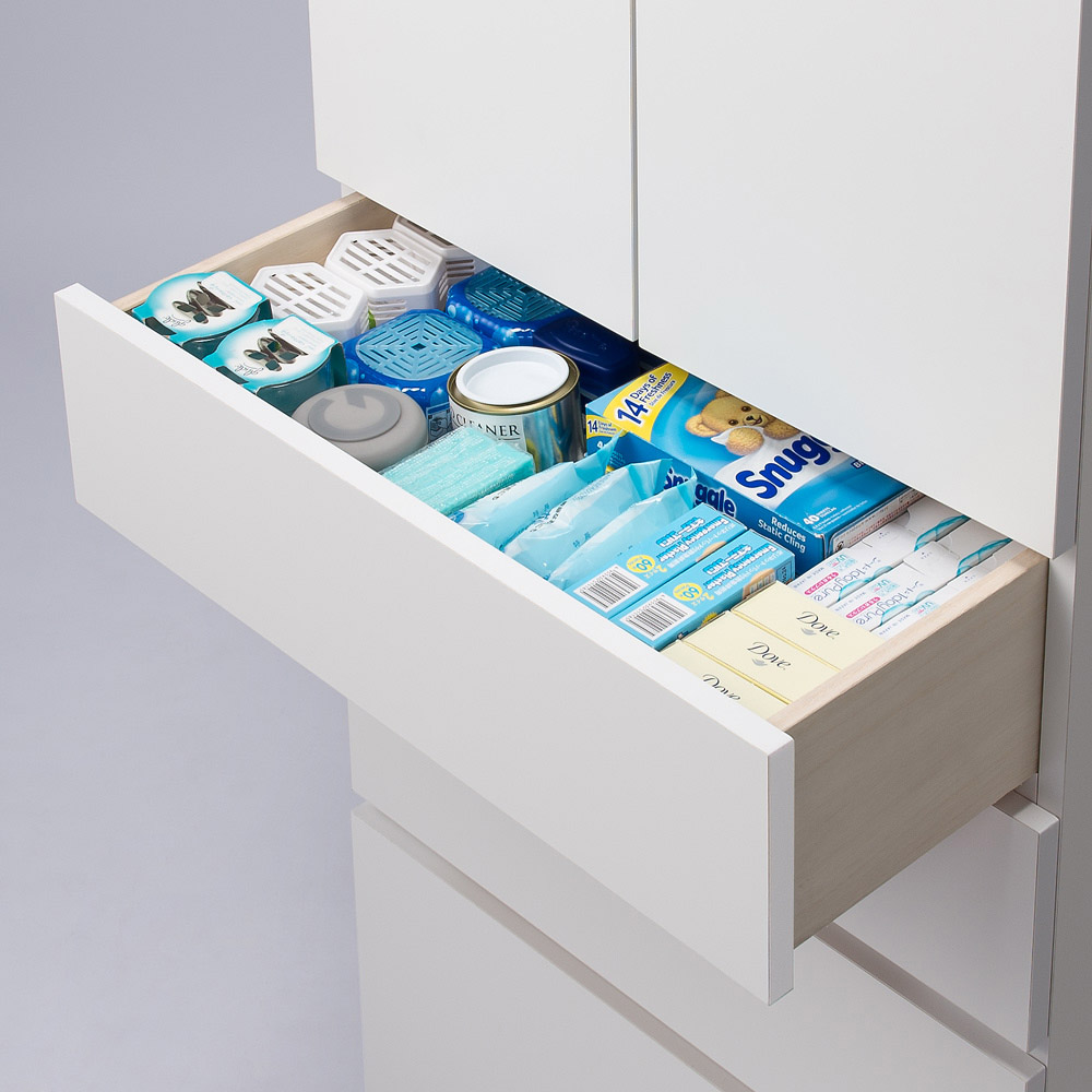 dinos（ディノス） 組立不要 天井まで使える薄型サニタリーチェスト