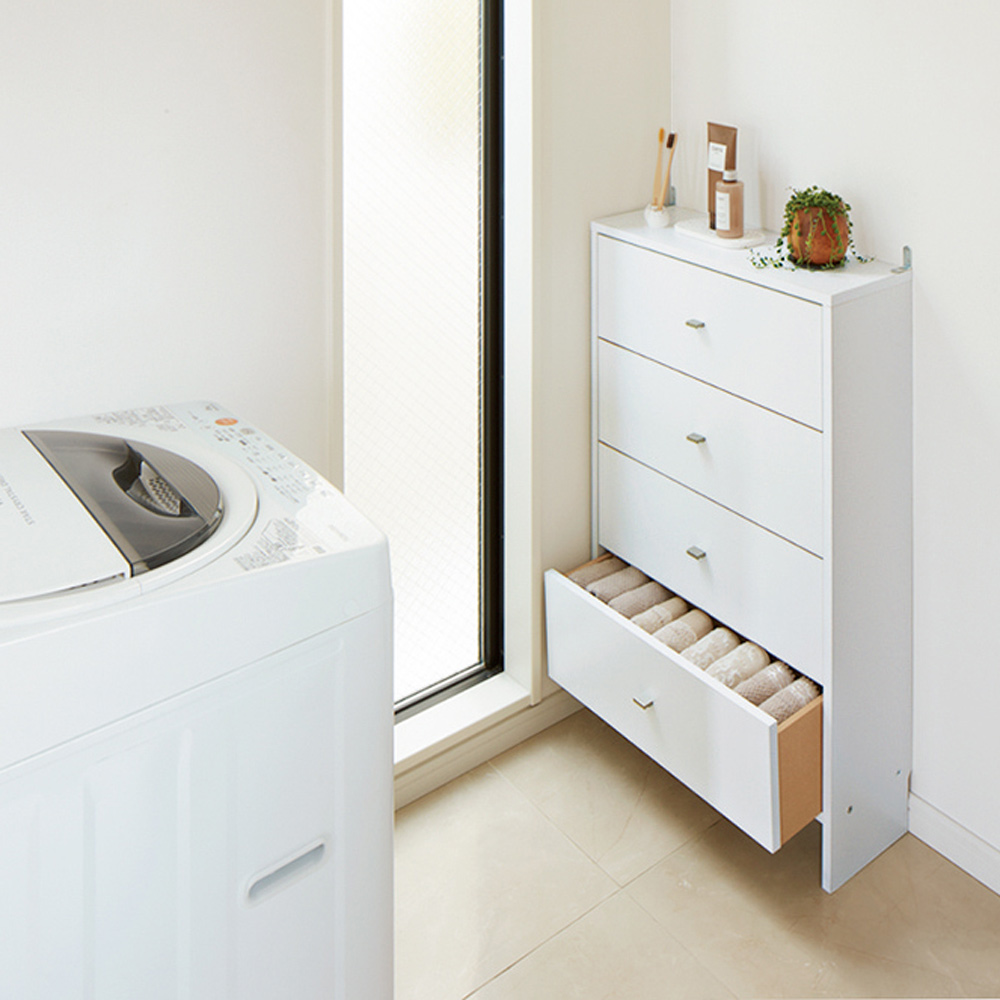 dinos（ディノス） 薄型奥行20cmサニタリー収納庫 フラップ＆扉タイプ