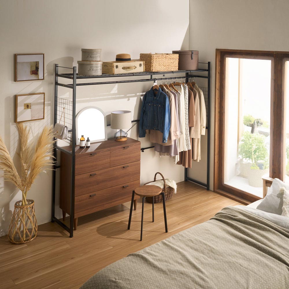 ディノス　家具　大型ハイタイプ　洋服タンス　ナチュラル　IKEA　大分市引取り可 632106f9.jpg