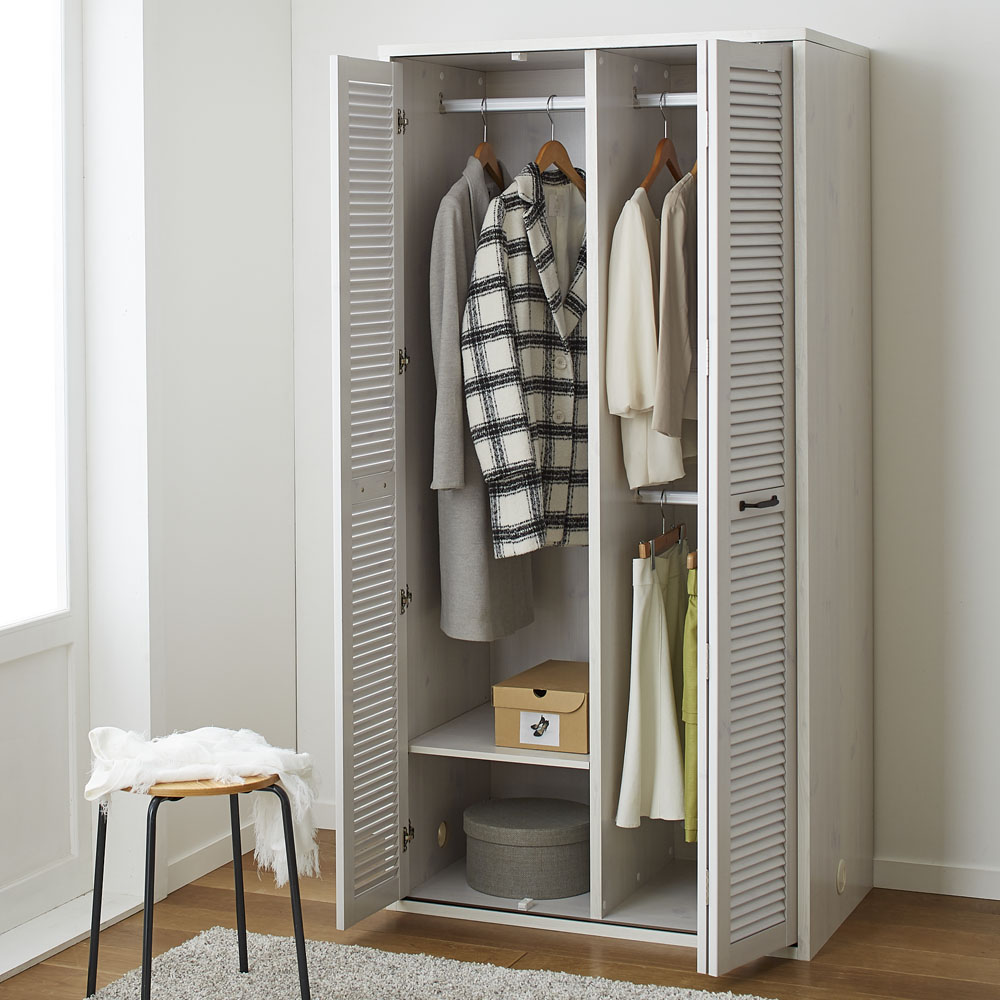 dinos（ディノス） ルーバー 折れ戸クローゼット クローゼット 幅90cm