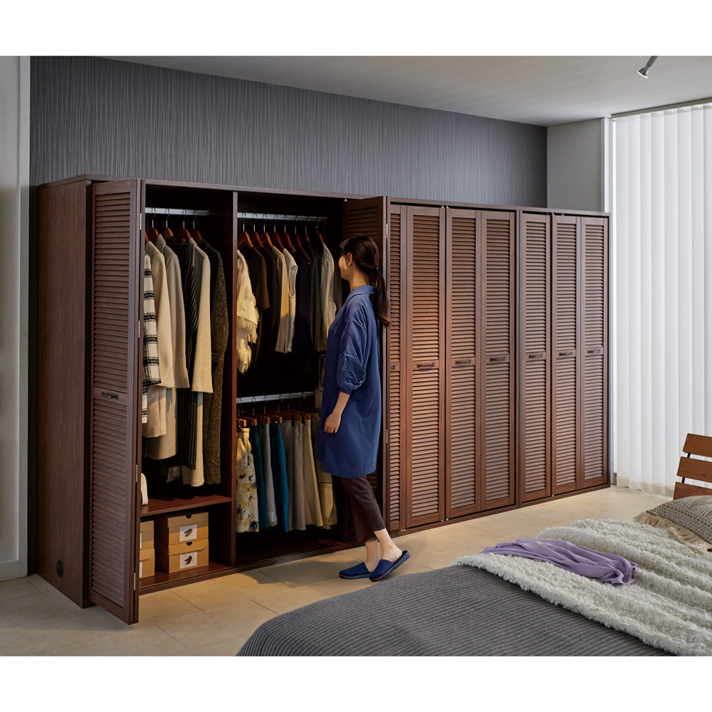 dinos（ディノス） ルーバー 折れ戸クローゼット クローゼット 幅120cm