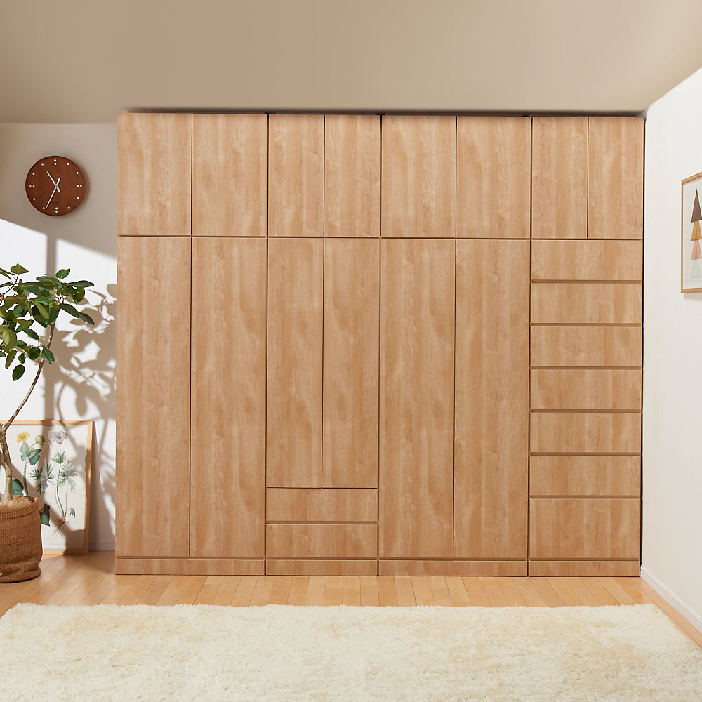 dinos（ディノス） システム壁面ワードローブ ハンガー＆引き出し・幅